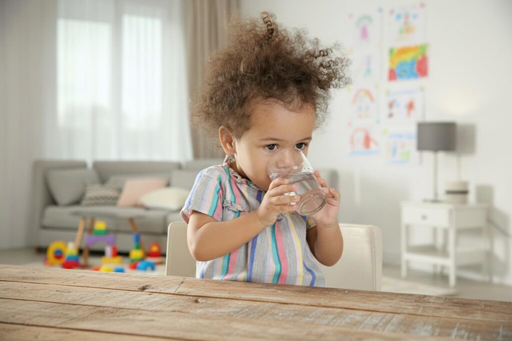 Ik drink uit een beker