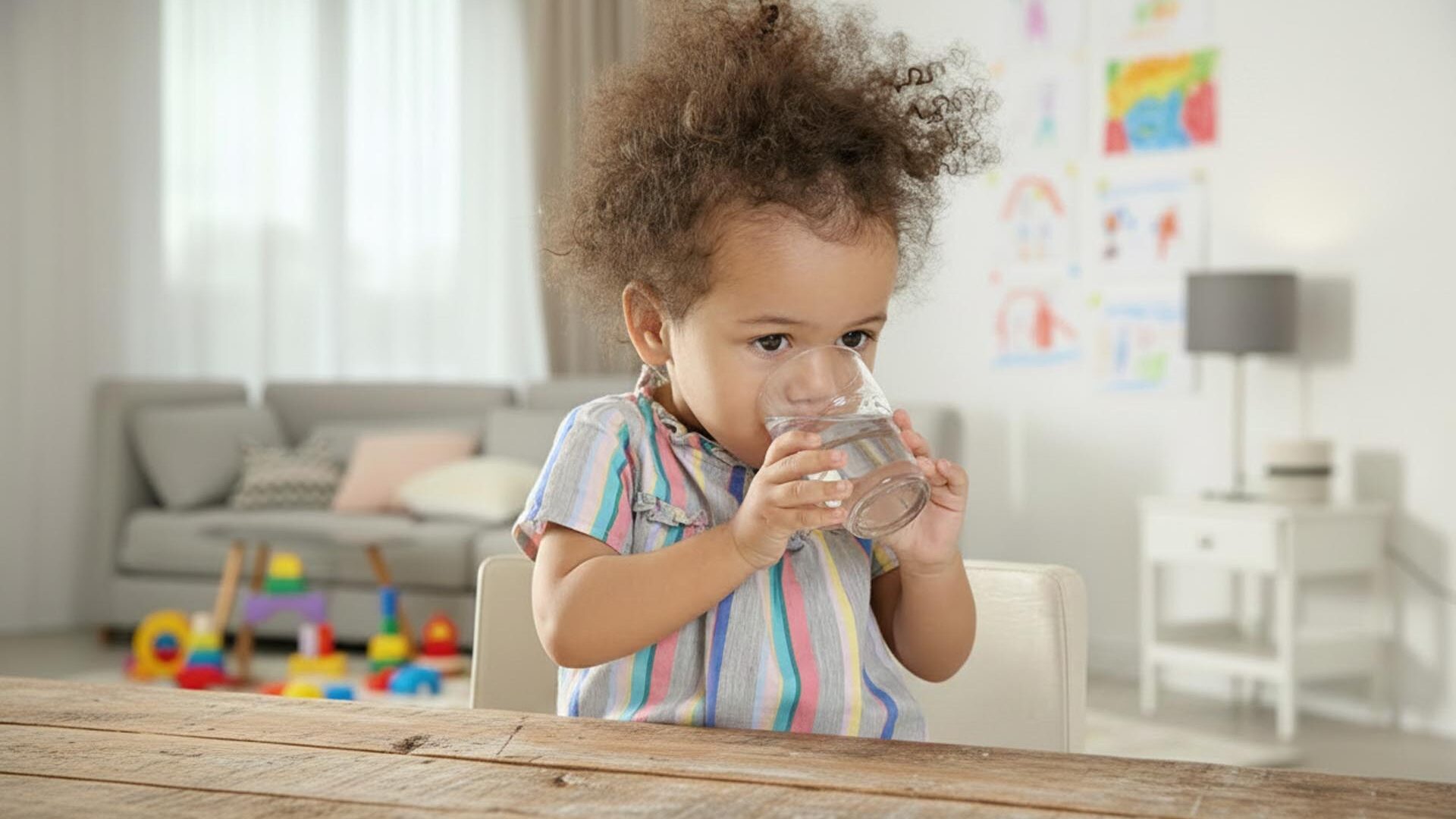 Ik drink uit een beker
